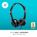 Fone Headset Rapoo Com Microfone Sem Ruído Usb Pc  Notebook Preto - Ra020