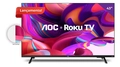 Smart Tv 43 Full Hd Com Roku Tv 43s5135/78g Aoc Cor Preto