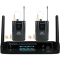 Sistema De Microfone Duplo Sem Fio Leson Ls962 Preto