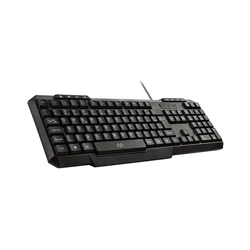 Teclado Com Fio Tm100 Design Slim 8 Teclas Multimidia Cabo de 130cm Resistente Agua Conexao Usb Preto Tc206