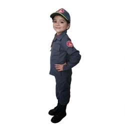 Farda Infantil dos Bombeiros (Cinza)