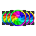 Kit 5 Coolers T-dagger 120x25mm RGB Preto - T-tgf515