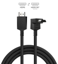 Cabo Hdmi 2.1 Pcyes Conector 90º Vertical - Preto - 3m - Nylon - Ph21-3vnp-f