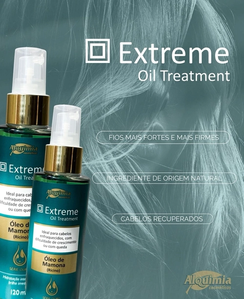 Óleo de Mamona (Rícino) Extreme Oil Treatment Alquimia 120ml