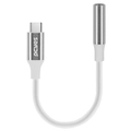 Cabo Adaptador para Fone de Ouvido Usb-c para P3 3.5mm Fêmea - Branco - 15cm - P3ucp-15b