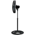 Ventilador Osc de Coluna Turbo 50cm 6 Pás - 127v - Preto/azul