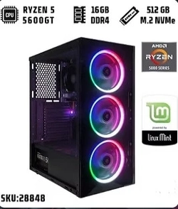 Computador Gamer Ryzen 5 5600GT B550M 16GB DDR4 SSD 512GB M.2 500W Reais Gráfico 16GB Integrado Radeon™