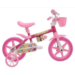 Bicicleta Aro 12 Feminina Nathor Rosa - Cairu
