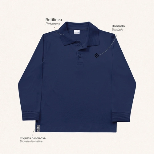 Camisa Polo Manga Longa Fakini - Masculina