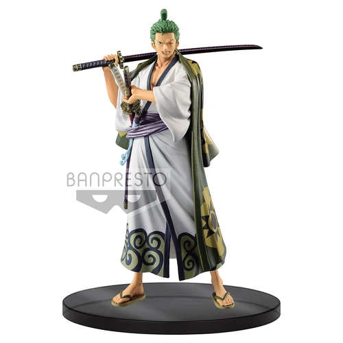 Bandai Genuíno Uma Peça Dxf Roronoa Zoro Terra De Wano Figurine