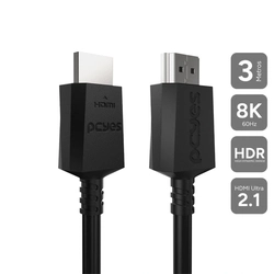 Cabo Hdmi 8k Ultra 2.1 60hz - 4k/144hz - Preto - 3m Pcyes - Phu21-3