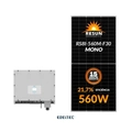 Gerador Edeltec Solar Deye 81,76 Kwp Tri. 380v Fibrometal (75k/560w)