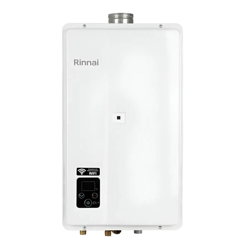 Aquecedor A Gás Rinnai Digital Branco Reu-e270 Feh Standard 27 Litros GLP