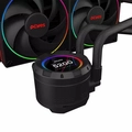Water Cooler 240mm Pcyes Vision Black Vulcan - Tela LCD 2,1 - Vs240bv