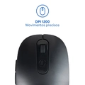 Kit Teclado e Mouse Sem Fio Recarregável Usb 1600dpi Preto - Tc250