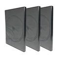 Kit com 3 Capa para CD DVD Preto para 1 Disco Box Case Estojo