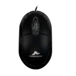 Mouse Com Fio MN119 1.2M DPI1000 Preto Monocron