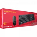 Kit Teclado + Mouse Sem Fio C3TECH K-W20BK Preto
