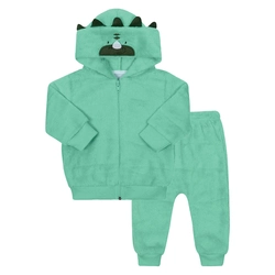 Conjunto Jaqueta Capuz e Calça Pelinho Verde Tileesul - Masculino