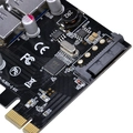 Placa USB Com 2 USB 3.0 + Usb-C Tipo-C PCI-E X1 Com Low Profile - P2U30C31-LP