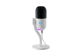 Microfone Logitech Yeti GX, Lightsync, Branco, USB - 988-000575