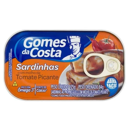 Sardinhas Com Molho De Tomate Picante 125g
