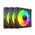Kit Cooler Gabinete C3tech 120mm 3 Fans + Controladora - F9-l660bkrgb