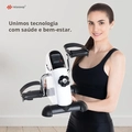Mini Bike Ergométrica Portátil Relaxshop para Exercícios Braços e Pernas Pro Branca