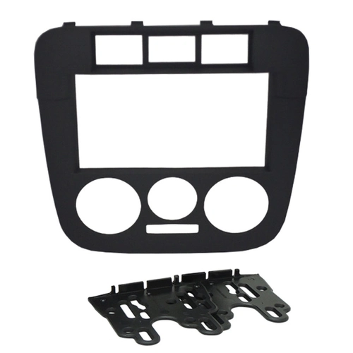 Moldura Fiamon 2 Din Vw Gol G4/saveiro Preta