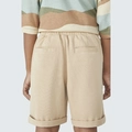 Bermuda Barra Virada Piquet Hering Bege - Masculina