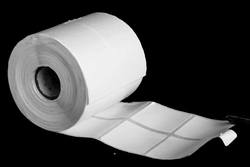 Etiqueta couche branco brilo 40mmx40mm c/810