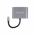 Adaptador Type c 4-em-1 para Hdmi Vga Pd e Usb 3.0 Vinik - At41vn