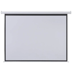 Tela de Projeção Retrátil Elétrica 2,03 X1,52m 100'' Com Controle Remoto Ac350 110v