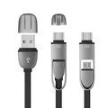 Cabo Multilaser 2-em-1 Micro USB e Usb-C Tipo-C 1.5 metros - WI350