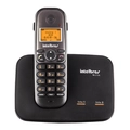 Telefone Sem Fio Digital Intelbras Ts5150 Com Entrada Para 2 Linhas Preto