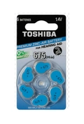 Bateria Auditiva 675 - Toshiba 1,4V. cartela com 6 unidades.