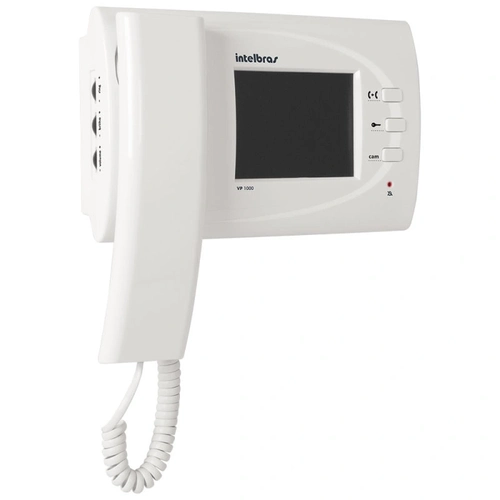 Extensao De Video Para Video Porteiro Intelbras Vp 1000 Ev Tela Interna Tft 4 Polegadas Branca