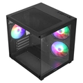 Gabinete Gamer Vinik G-cube Preto Vidro Temperado C/ 3 Fans - Gggcvbk
