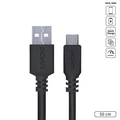 Cabo Usb a 2.0 Macho P/ Usb Tipo-c - Preto - 50 Cm - Puacp-05