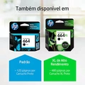 Cartucho de Tinta HP 664XL 8,5ml Preto Original