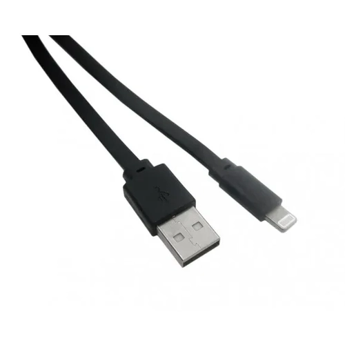 CABO DE DADOS FLAT IPHONE 5 PRETO 2 METROS