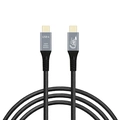 CABO USB 4.0 USB-C- USB-C 1M C3TECH 40Gbps 240W - CB-P1000GY