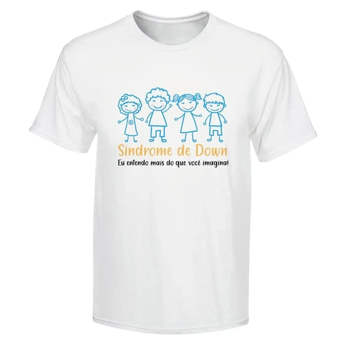Camiseta Síndrome de Down Entendo Mais que Imagina - Infantil