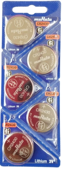 CR2430 Murata - 3V Lithium cartela c/5un.