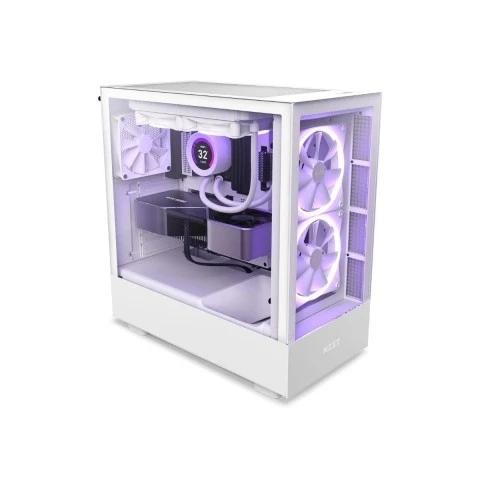 Gabinete Gamer NZXT H5 Elite Premium Mid Tower CC-H51EW-01 Compacto Branco (Fosco)