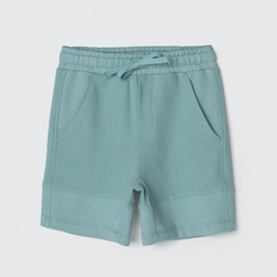 Shorts Moletom com Recorte Verde Hering - Masculino