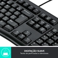Kit Teclado e Mouse Logitech MK120, Design Confortável, Durável e Resistente à Respingos, Layout ABNT2 - 920-004429