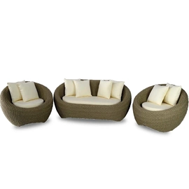 Jogo de Sofá  em Corda Náutica e Alumínio Hibisco