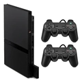 Sony Playstation 2 Slim + 2 Controles + Jogos + Hdmi + 128gb Preto (Recondicionado)