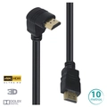 Cabo Hdmi 2.0 4k Ultra Hd 3d Conexão Ethernet Com 01 Conector 90º 10 Metros - H2090-10